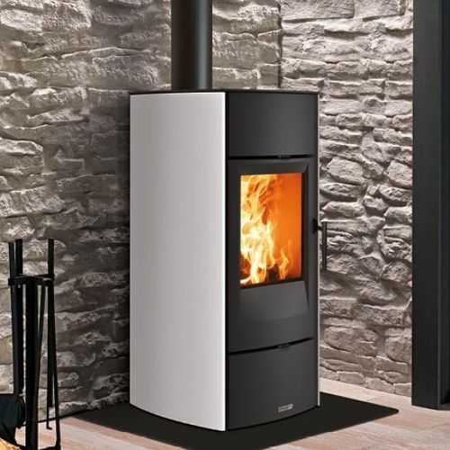 Poêle à bois - E530 - 5 STELLE - Piazzetta - 5 kW - 10 kW / à poser / contemporain