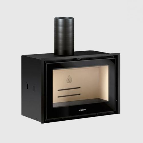 Insert de cheminée à bois - IL 75/58 - 5 STELLE - Piazzetta - en acier / à convection naturelle / contemporain
