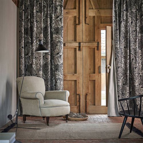 Tissu pour rideaux - PURE ACANTHUS - MORRIS & Co. - pour store enrouleur / à motif nature / en polyester
