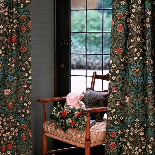 Tissu d'ameublement - BLACKTHORN - MORRIS & Co. - pour rideaux / pour store enrouleur / à motif nature