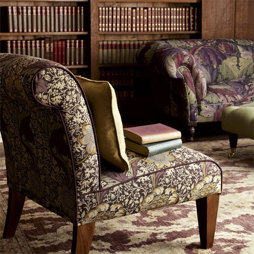 Tissu d'ameublement - KENNET - MORRIS & Co. - pour rideaux / pour store enrouleur / à fleurs