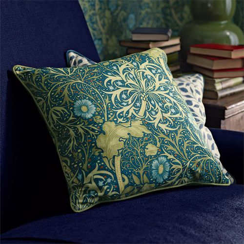 Tissu d'ameublement - MORRIS SEAWEED  - MORRIS & Co. - pour rideaux / pour store enrouleur / à fleurs