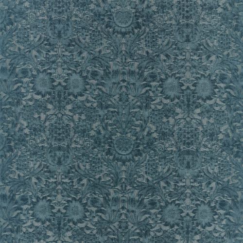 Rideau vertical - SUNFLOWER CAFFOY - MORRIS & Co. - à motif nature / en tissu / en velours