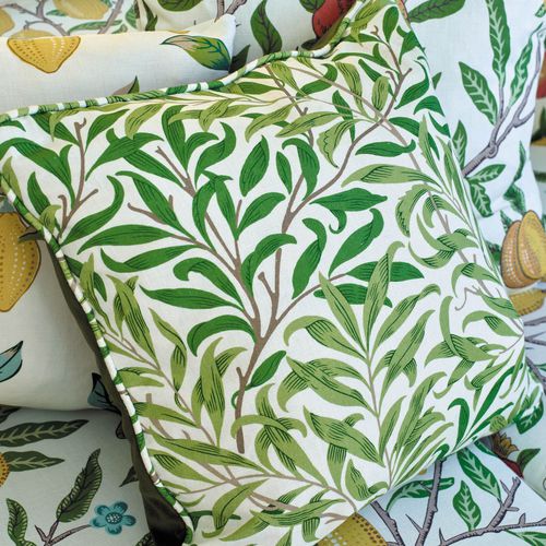 Coussin d'extérieur - WILLOW BOUGHS - MORRIS & Co. - rectangulaire / carré / à motif nature