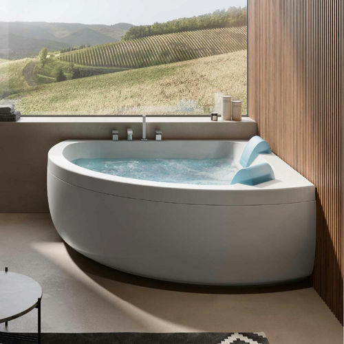 Baignoire d'angle - AQUASOUL - Jacuzzi France - à poser / pour habitat / en acrylique
