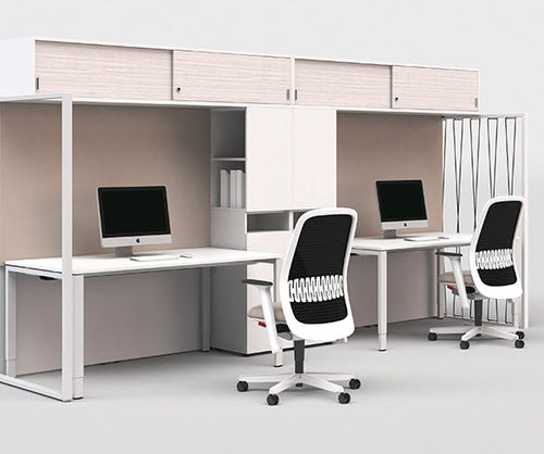 Armoire de classement basse - FRAME_S - Bene GmbH - haute / en placage de bois / en aluminium