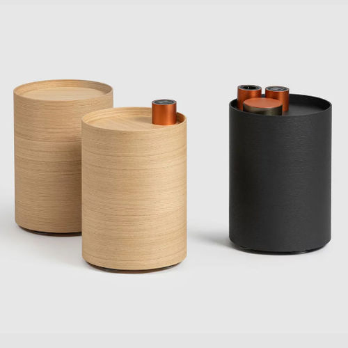Table basse contemporaine - PORTS SIDE TABLE - Bene GmbH - en chêne / en châtaignier / en aluminium
