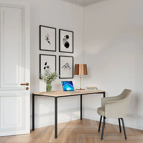 Table design minimaliste - PORTS SLIM - Bene GmbH - en hêtre / en érable / avec piètement en chêne
