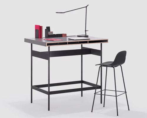 Table de travail contemporaine - STUDIO FACT HIGH - Bene GmbH - en chêne / en châtaignier / en mélaminé