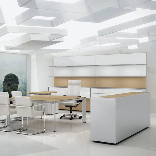 Armoire de classement basse - AL - Bene GmbH - haute / en bois / en aluminium