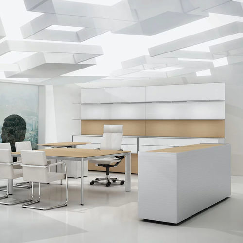 Cloison amovible - W4 - Bene GmbH - modulaire / vitrée / en plaque de plâtre