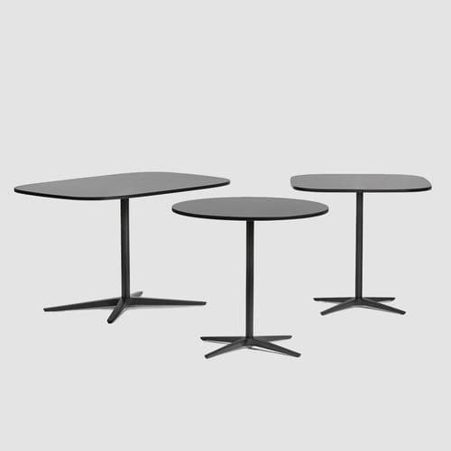 Table contemporaine - CLUB Table - Bene GmbH - en placage de bois / en mélaminé / avec piètement en métal