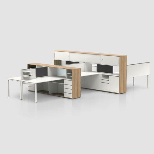 Bureau pour open space - CUBE_S - Bene GmbH - sur pied / individuel / contemporain