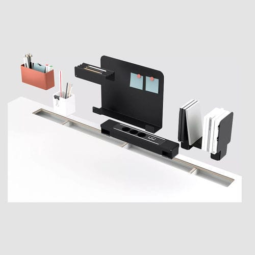 Organisateur de bureau en cuivre - STUDIO - Bene GmbH - en acier à revêtement par poudre / en céramique / en chêne