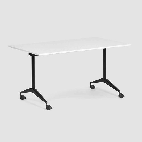Table moderne - FLEX Schwenktisch - Bene GmbH - en mélaminé / avec piètement en aluminium / rectangulaire
