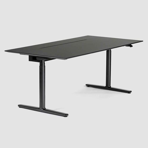 Bureau sur pied - LEVEL LIFT PRO - Bene GmbH - pour 2 personnes / contemporain / en MDF