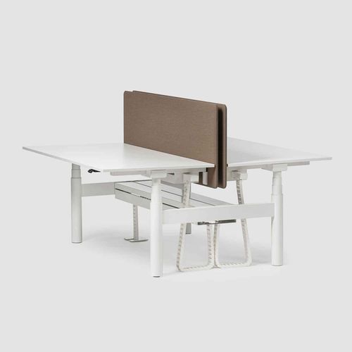 Bureau pour open space - LEVEL LIFT TWIN - Bene GmbH - sur pied / pour 2 personnes / contemporain