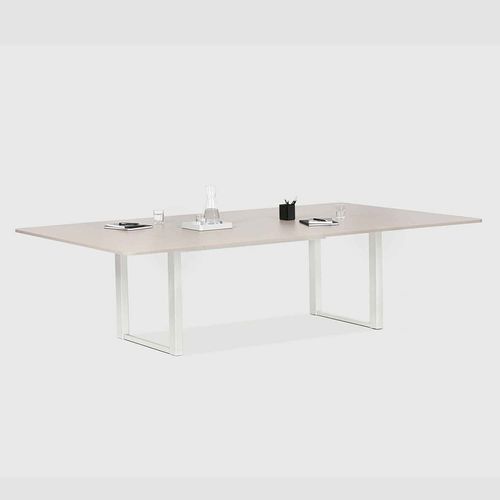 Table de réunion contemporaine - LEVEL PURE LIFT MEETING QUATTRO - Bene GmbH - en aluminium / avec piètement en aluminium / rectangulaire