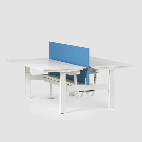 Bureau pour open space - LEVEL PURE TWIN - Bene GmbH - sur pied / pour 2 personnes / individuel