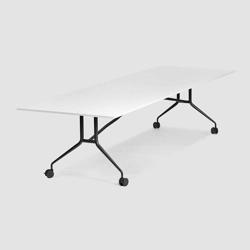 Table moderne - FLEX Falttisch - Bene GmbH - en placage de bois / en mélaminé / avec piètement en métal