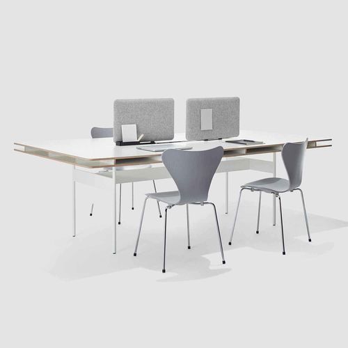 Table de réunion design minimaliste - STUDIO FACT - Bene GmbH - en chêne / en châtaignier / en mélaminé