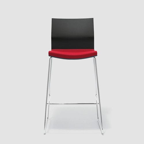 Chaise de bar contemporaine - B_SIDE - Bene GmbH - d'intérieur / en tissu / en simili cuir