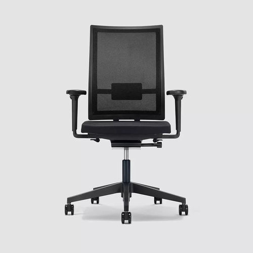 Chaise de bureau contemporaine - B_RUN - Bene GmbH - d'intérieur / en résille / avec piètement en métal