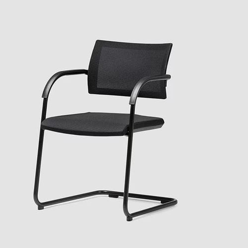 Chaise visiteur design minimaliste - B_CAUSE - Bene GmbH - d'intérieur / en plastique / en tissu