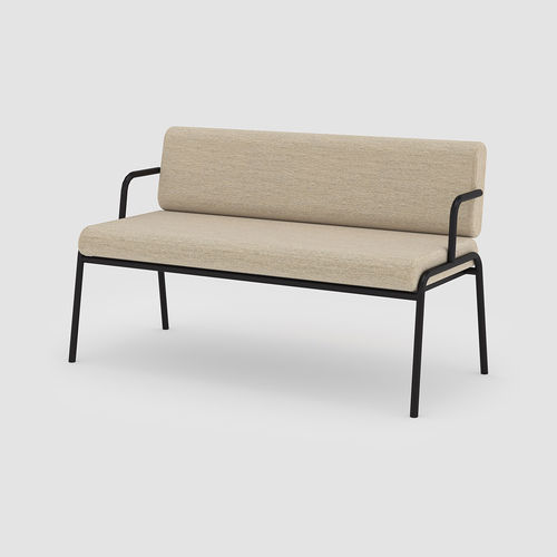 Banc de jardin contemporain - CASUAL - Bene GmbH - en tissu / en métal / avec dossier