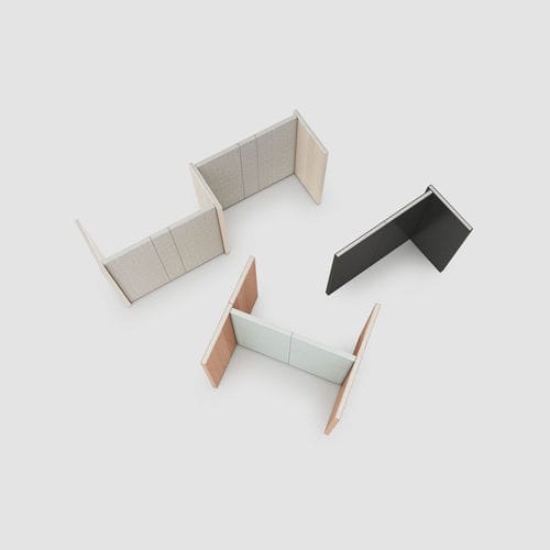 Cloison amovible - NOOXS - Bene GmbH - en bois / en tissu / professionnelle