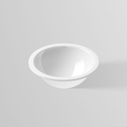 Vasque sous plan - UB.K SERIES - Alape - en acier vitrifié / avec plan intégré / antibactérienne