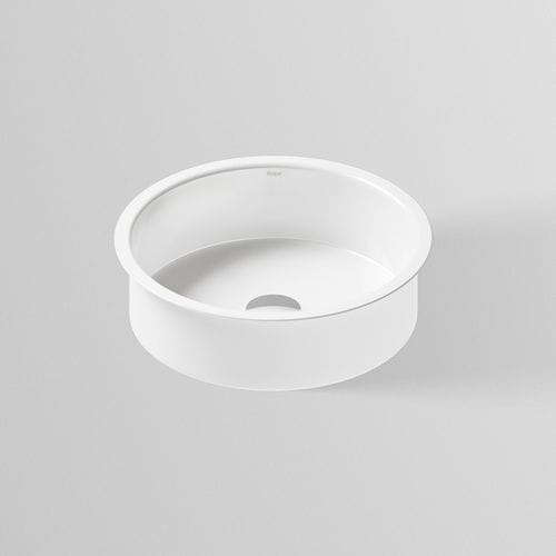 Vasque sous plan - UB.KE SERIES - Alape - en acier vitrifié / antibactérienne / ronde