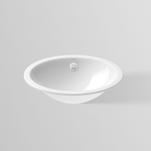 Vasque sous plan - UB.O SERIES - Alape - en acier vitrifié / avec plan intégré / antibactérienne