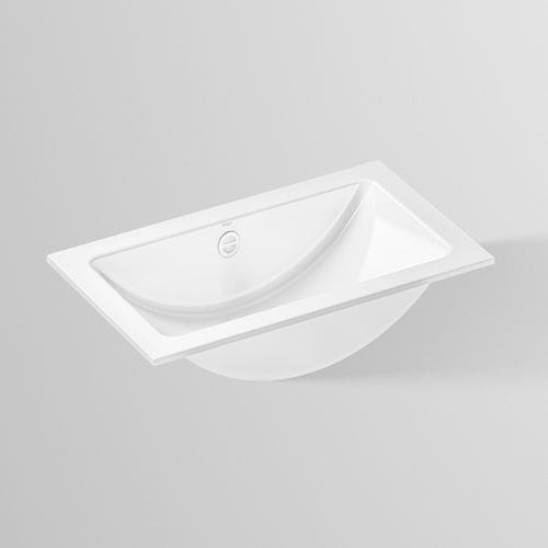 Vasque sous plan - UB.R SERIES - Alape - en acier vitrifié / avec plan intégré / antibactérienne