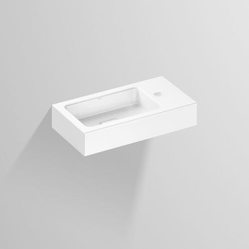 Lavabo suspendu - WT.XS SERIES - Alape - en acier vitrifié / sur mesure / simple