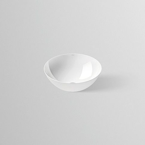 Vasque à poser - SB.K SERIES - Alape - en acier vitrifié / antibactérienne / ovale