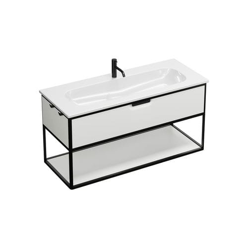 Vasque avec tiroir intégré - SGUJ123 - Burgbad - à encastrer / en céramique / en aluminium