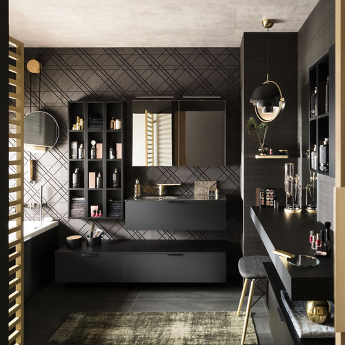 Salle de bain contemporaine - ARCHI - Delpha - en verre / en Fenix NTM® / en graphite