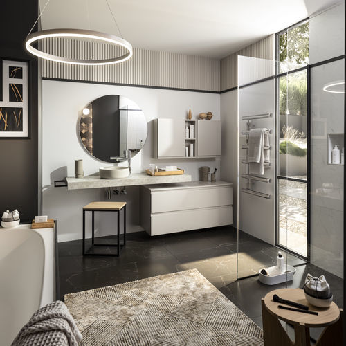 Salle de bain contemporaine - Pure - Delpha - en bois / en argile / sur mesure