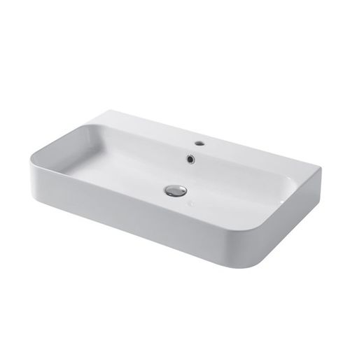 Vasque à poser - SLIM : SL08048101 - Disegno Ceramica - en céramique / rectangulaire / contemporaine