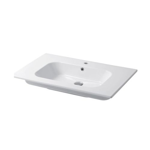 Vasque à encastrer - QUBO : QS08151101 - Disegno Ceramica - en céramique / rectangulaire / contemporaine