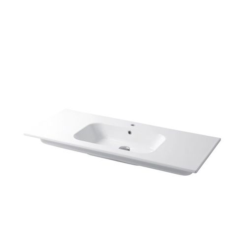 Vasque à encastrer - QUBO : QS10651101 - Disegno Ceramica - en céramique / rectangulaire / contemporaine