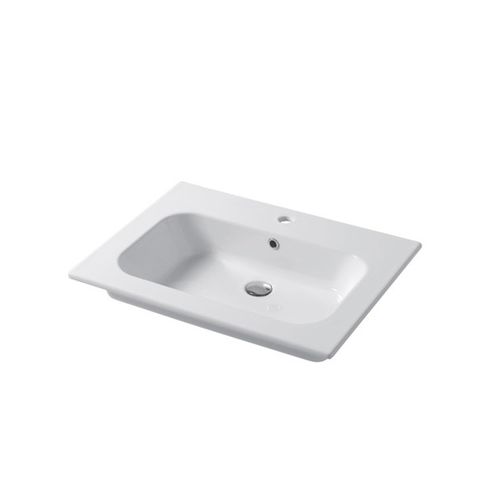 Vasque à encastrer - QUBO : QS07151101 - Disegno Ceramica - en céramique / carrée / contemporaine