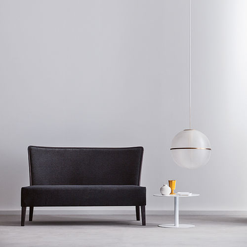 Banquette classique - LONDRA P - DRIGANI SRL - en tissu / à dossier haut / anthracite