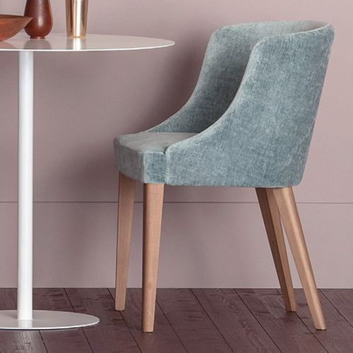 Chaise contemporaine - WOW - DRIGANI SRL - d'intérieur / en tissu / avec piètement en bois