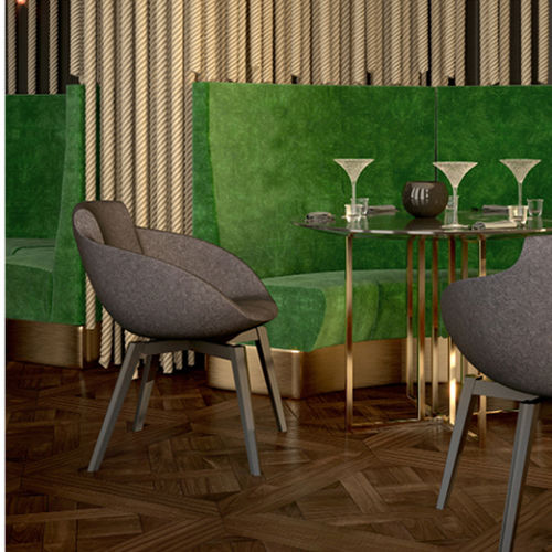 Chaise contemporaine - PL THE ROOM - DRIGANI SRL - d'intérieur / en velours / en simili cuir