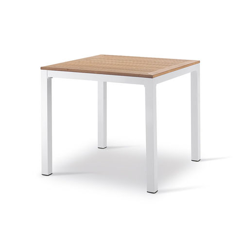 Table contemporaine - FT 038 - DRIGANI SRL - en bois / avec piètement en aluminium / rectangulaire