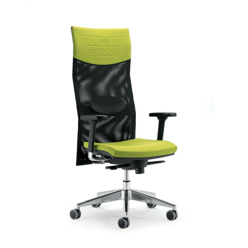 Chaise de bureau contemporaine - UF 496/A - DRIGANI SRL - d'intérieur / en tissu / avec piètement en métal