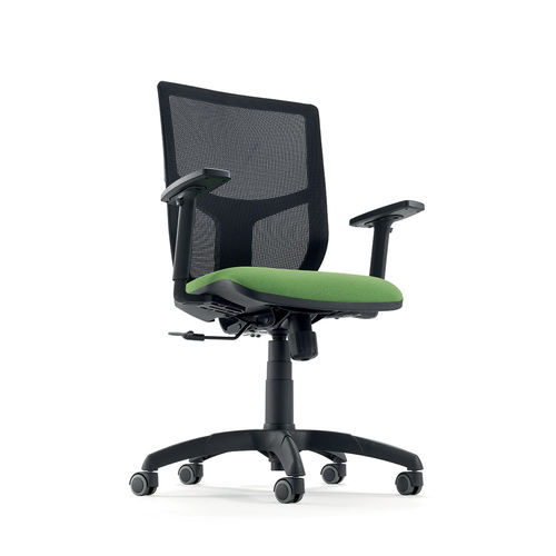 Chaise de bureau contemporaine - UF 348 - DRIGANI SRL - d'intérieur / en résille / avec piètement en plastique