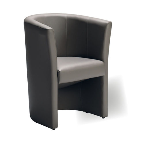 Chaise visiteur contemporaine - UF 140 - DRIGANI SRL - d'intérieur / en cuir / avec piètement en cuir